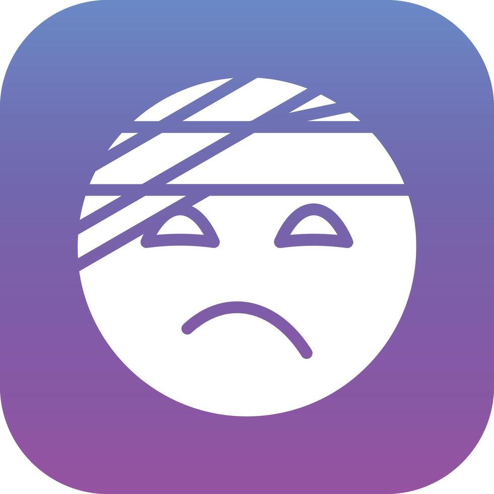 Face with Head Bandage Vector Icon