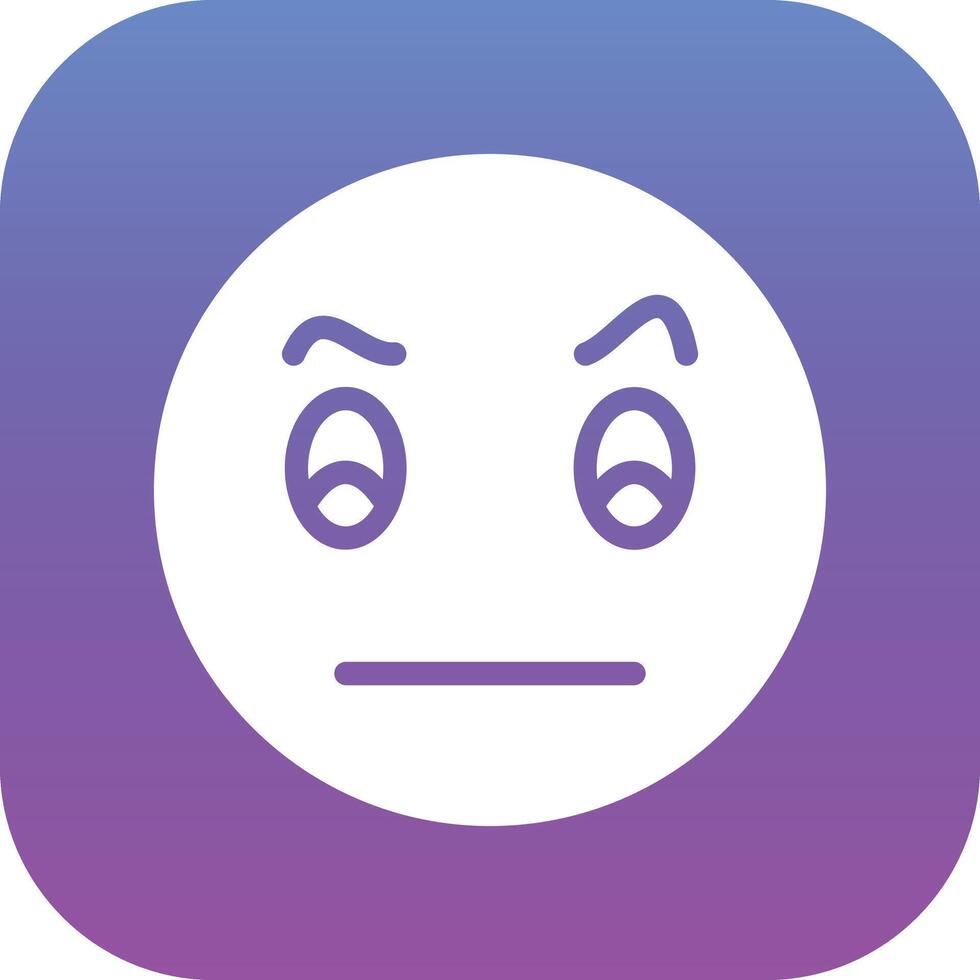 Face with Raised Eyebrow Vector Icon