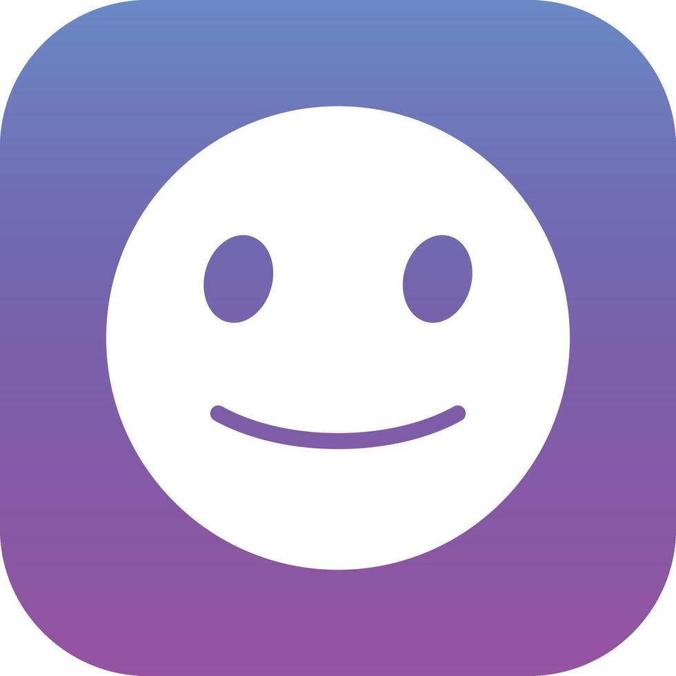 Slightly Smiling Face Vector Icon