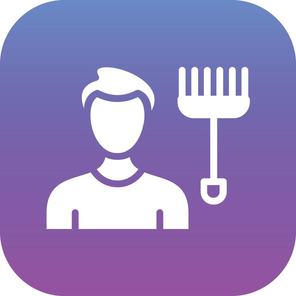 Cleaning Man Vector Icon