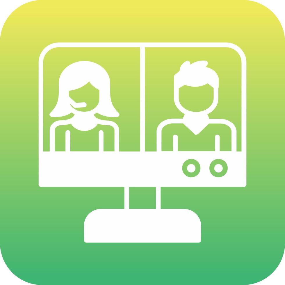 Video Conference Vector Icon