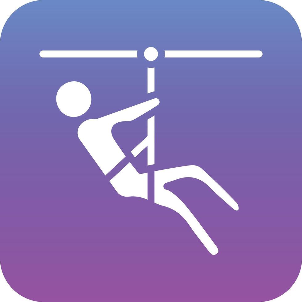 Zipline Vector Icon