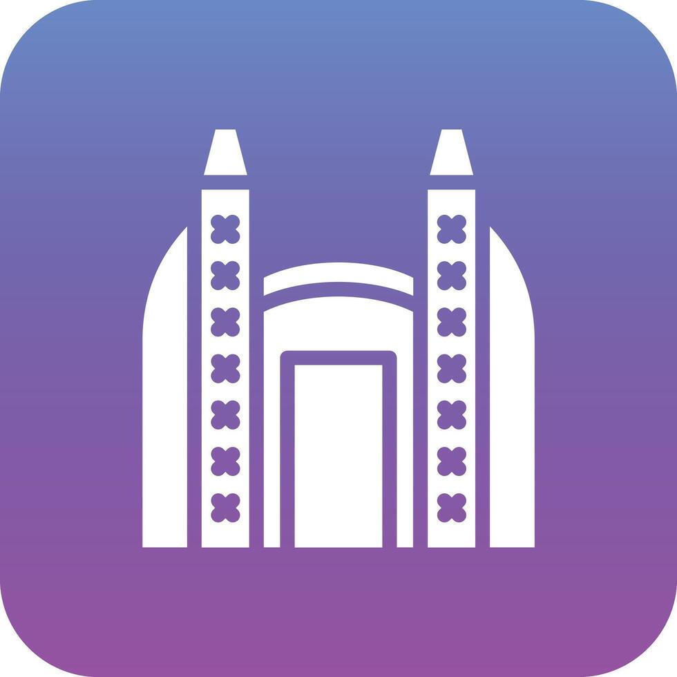 Ishtar Gate Vector Icon