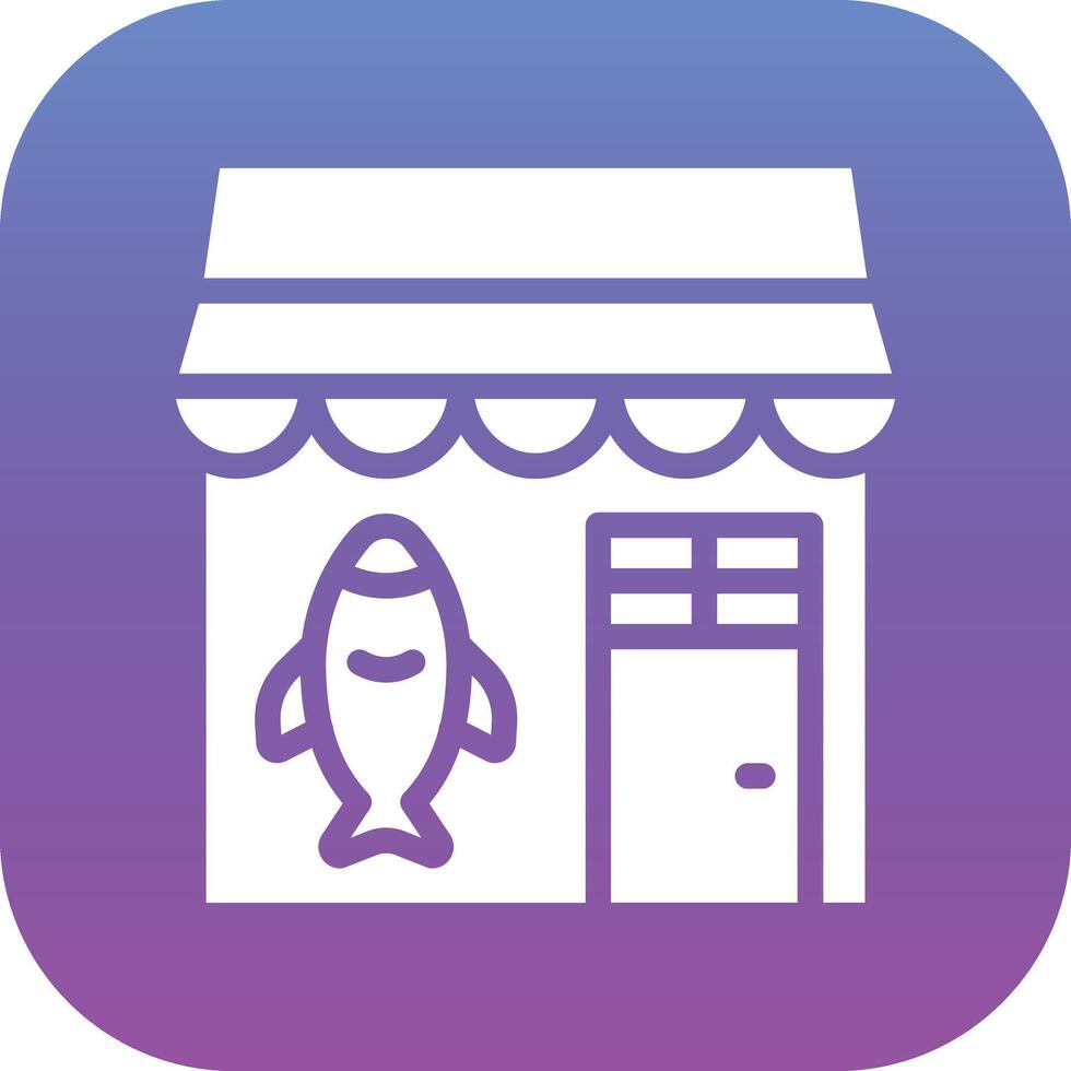 Fish Shop Vector Icon