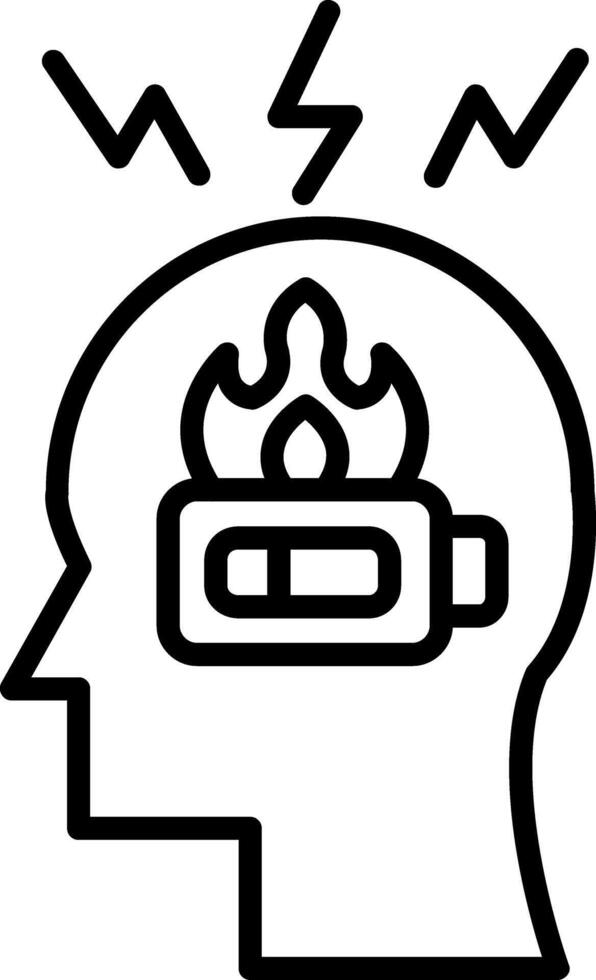 Burnout Vector Icon