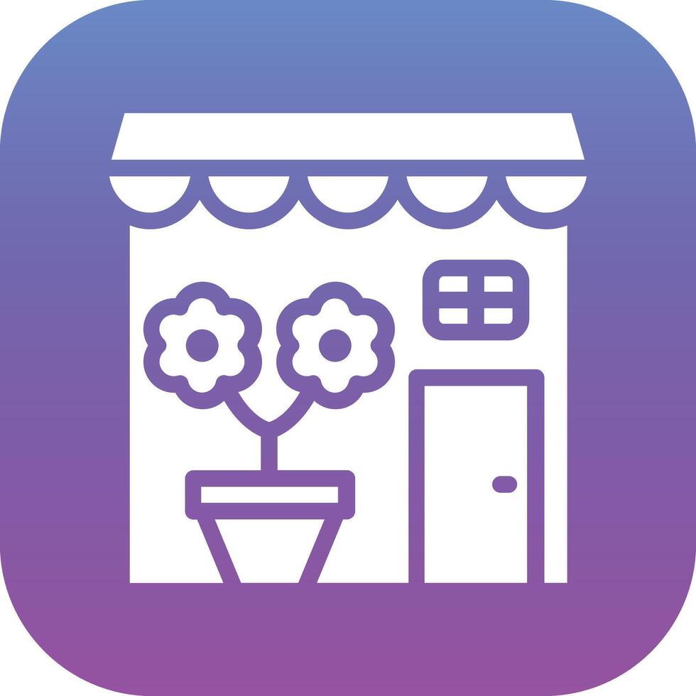 Flower Shop Vector Icon