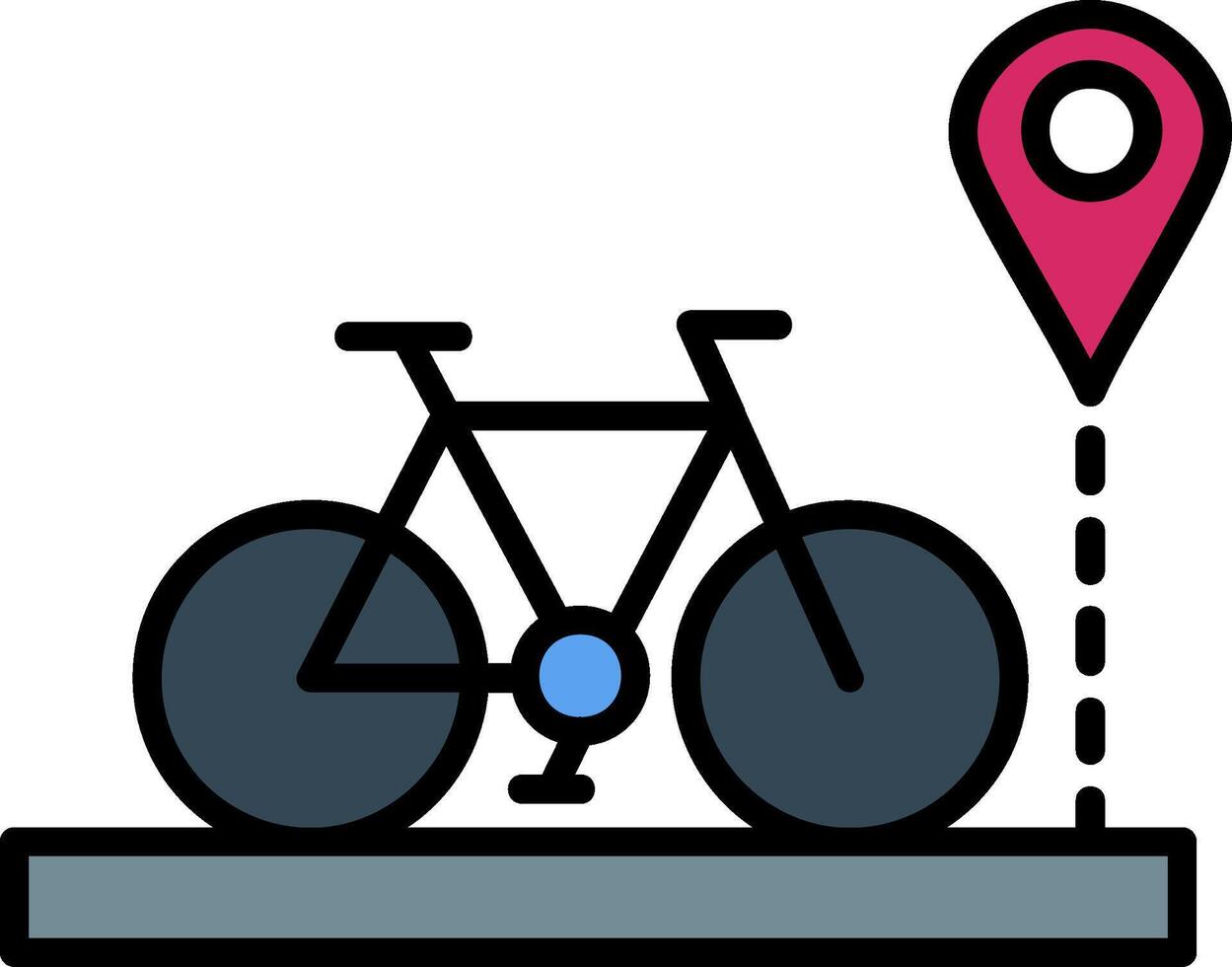 icono de vector de bicicleta