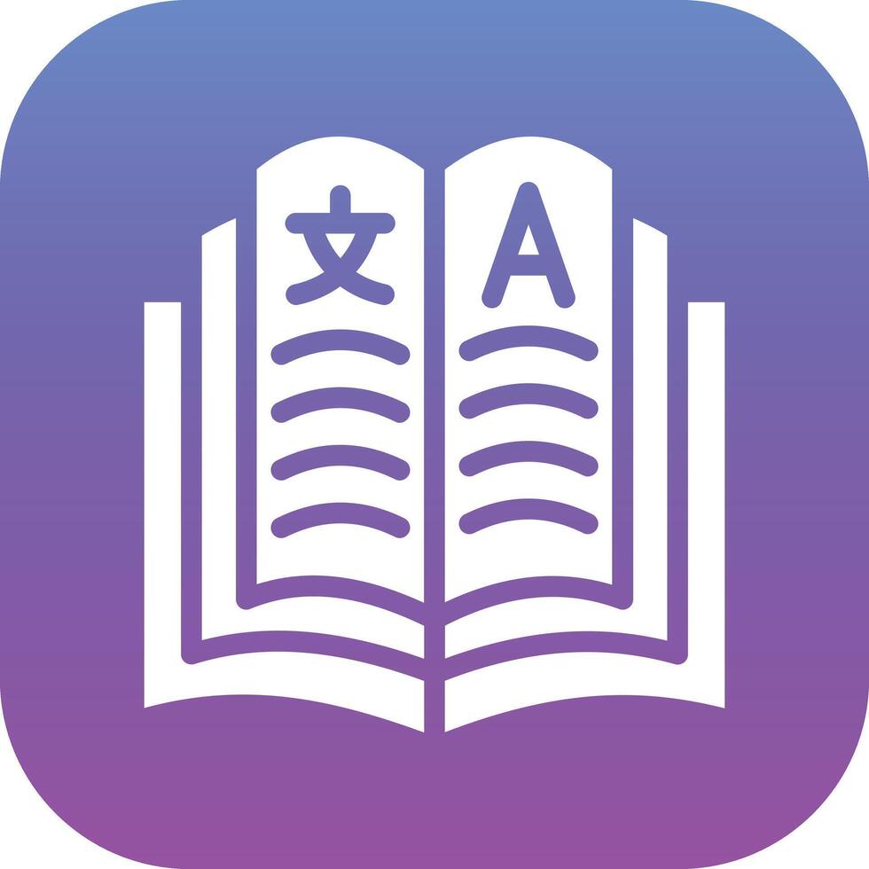 Language Learning Vector Icon