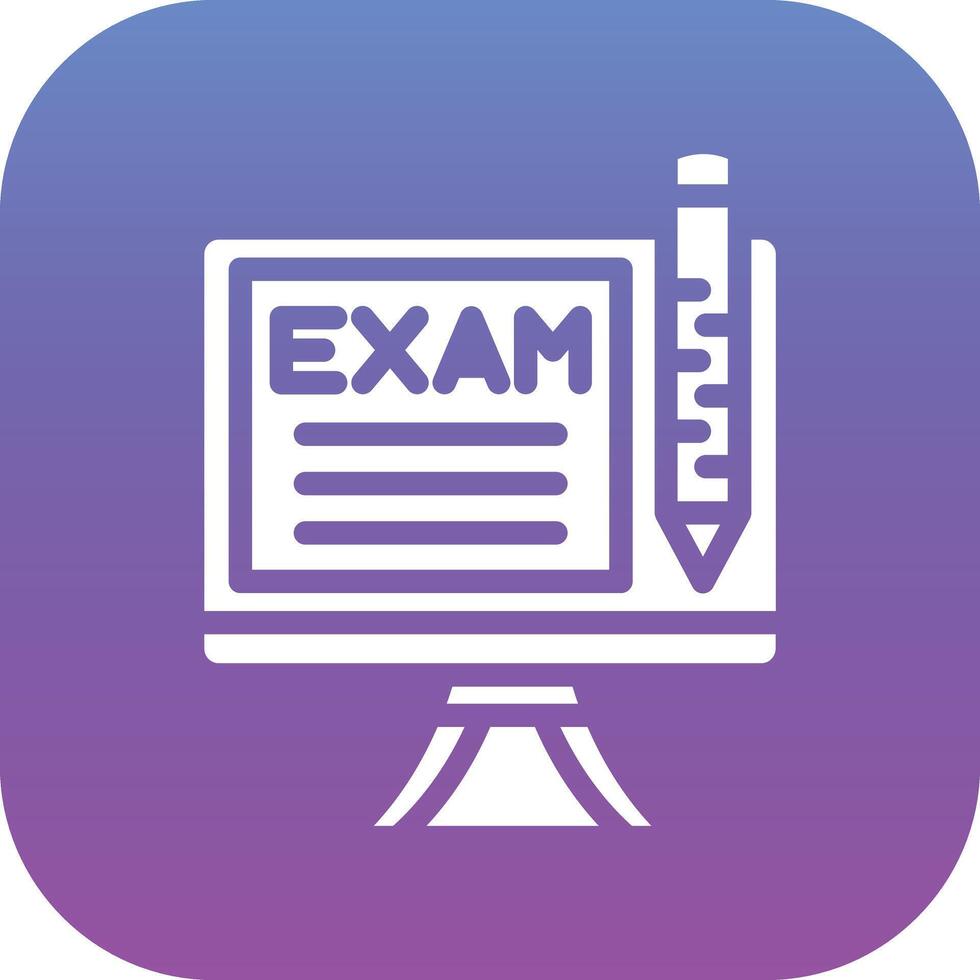 Online Exam Vector Icon