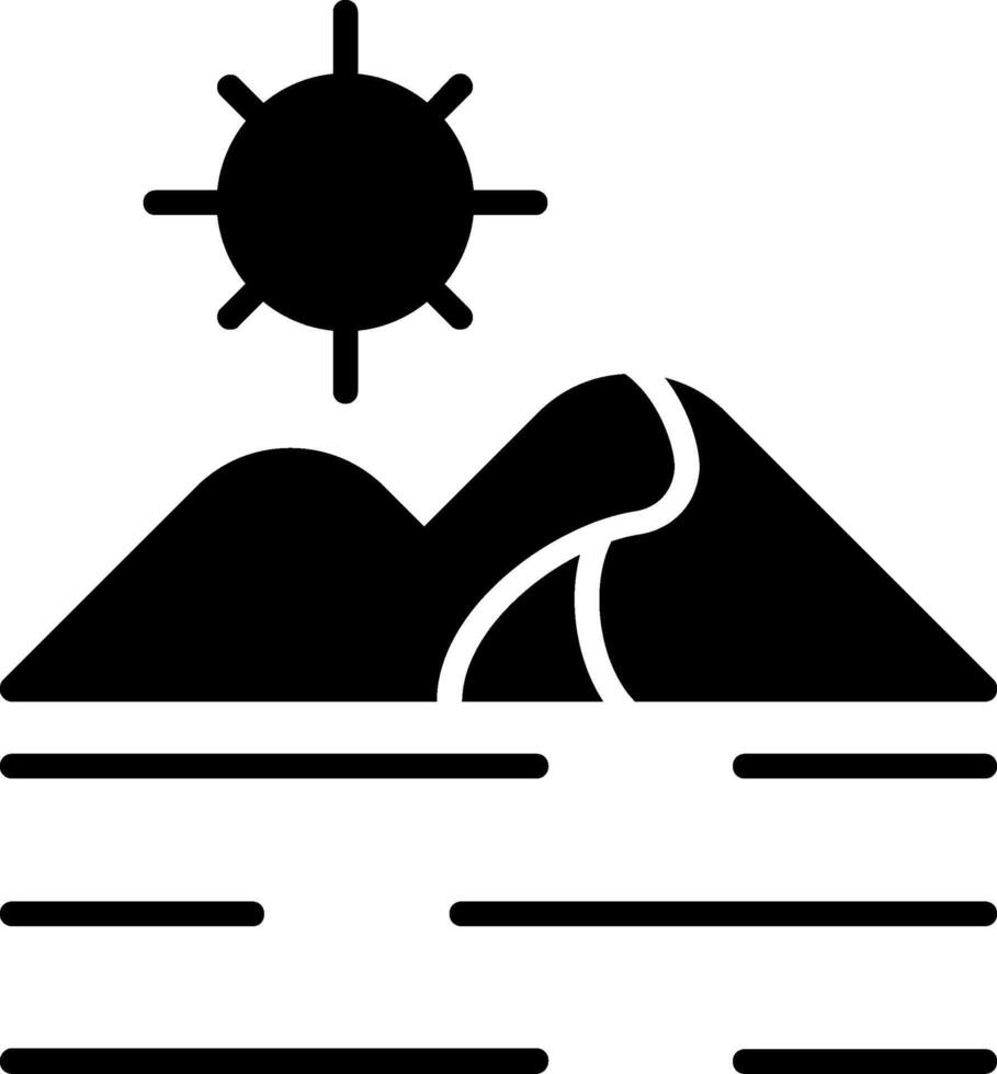 icono de vector de desierto