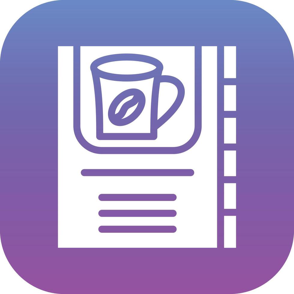 Coffee Card Vector Icon
