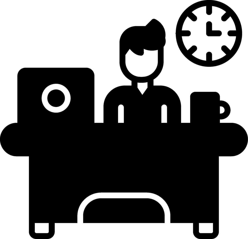 Workaholic Vector Icon