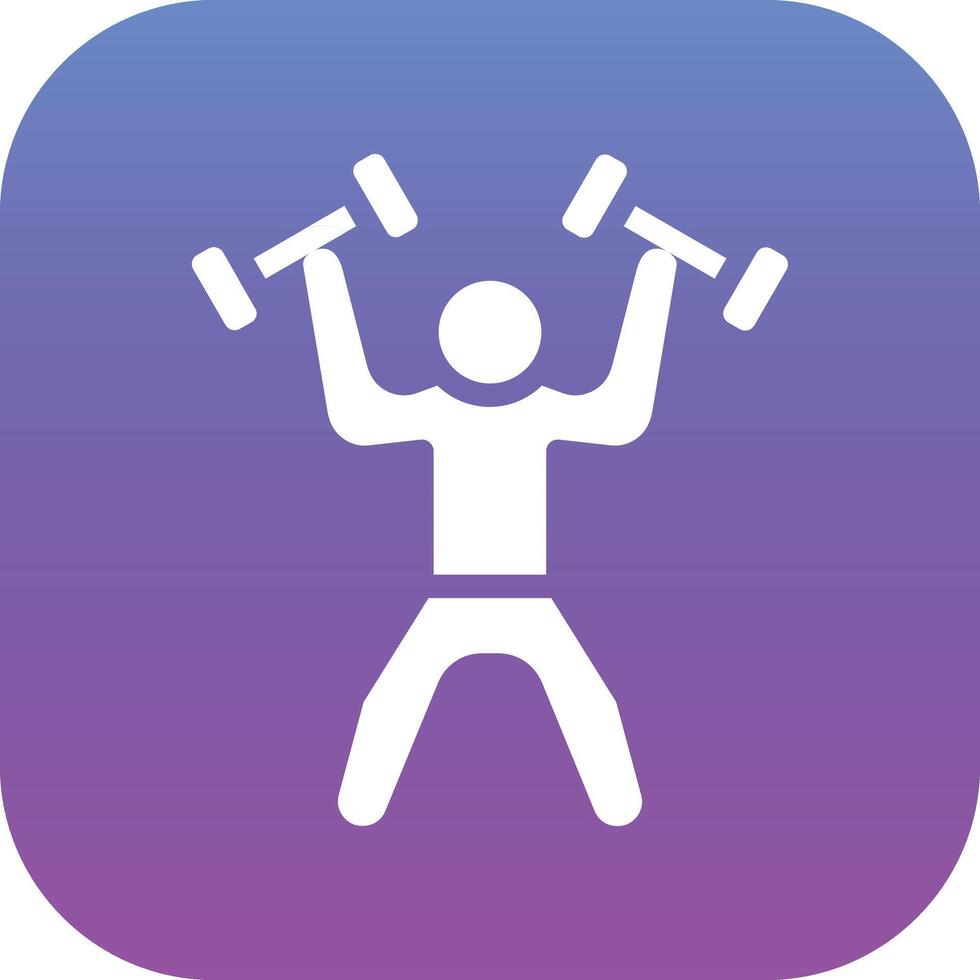 Weightlifter Vector Icon