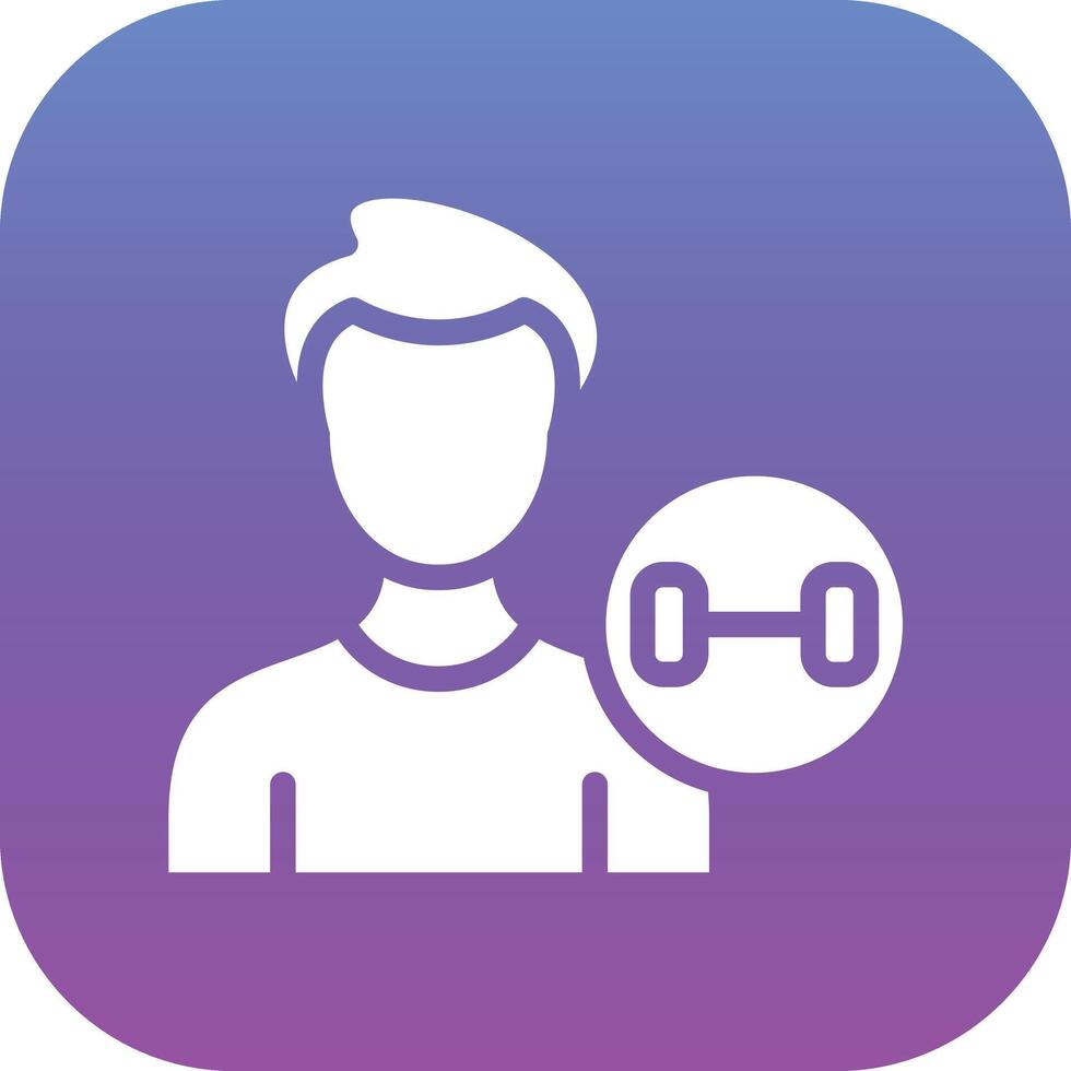 Gym Trainer Vector Icon