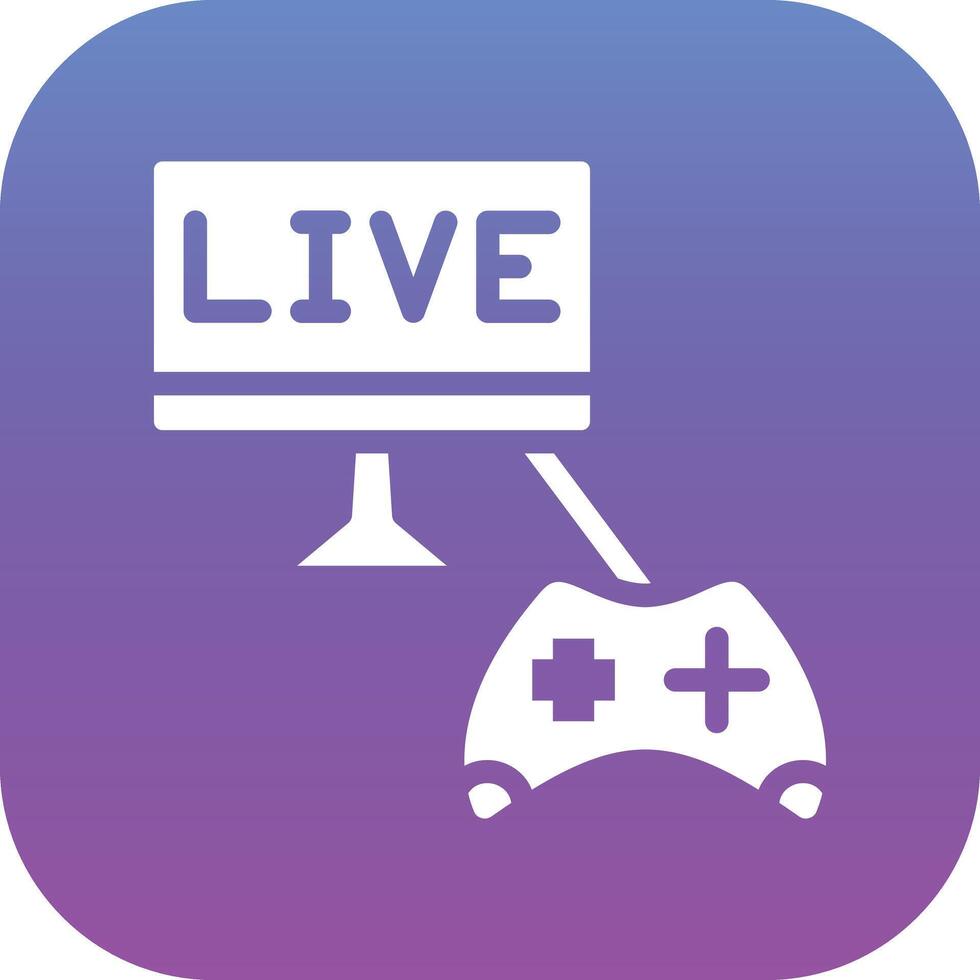 Game Streaming Vector Icon