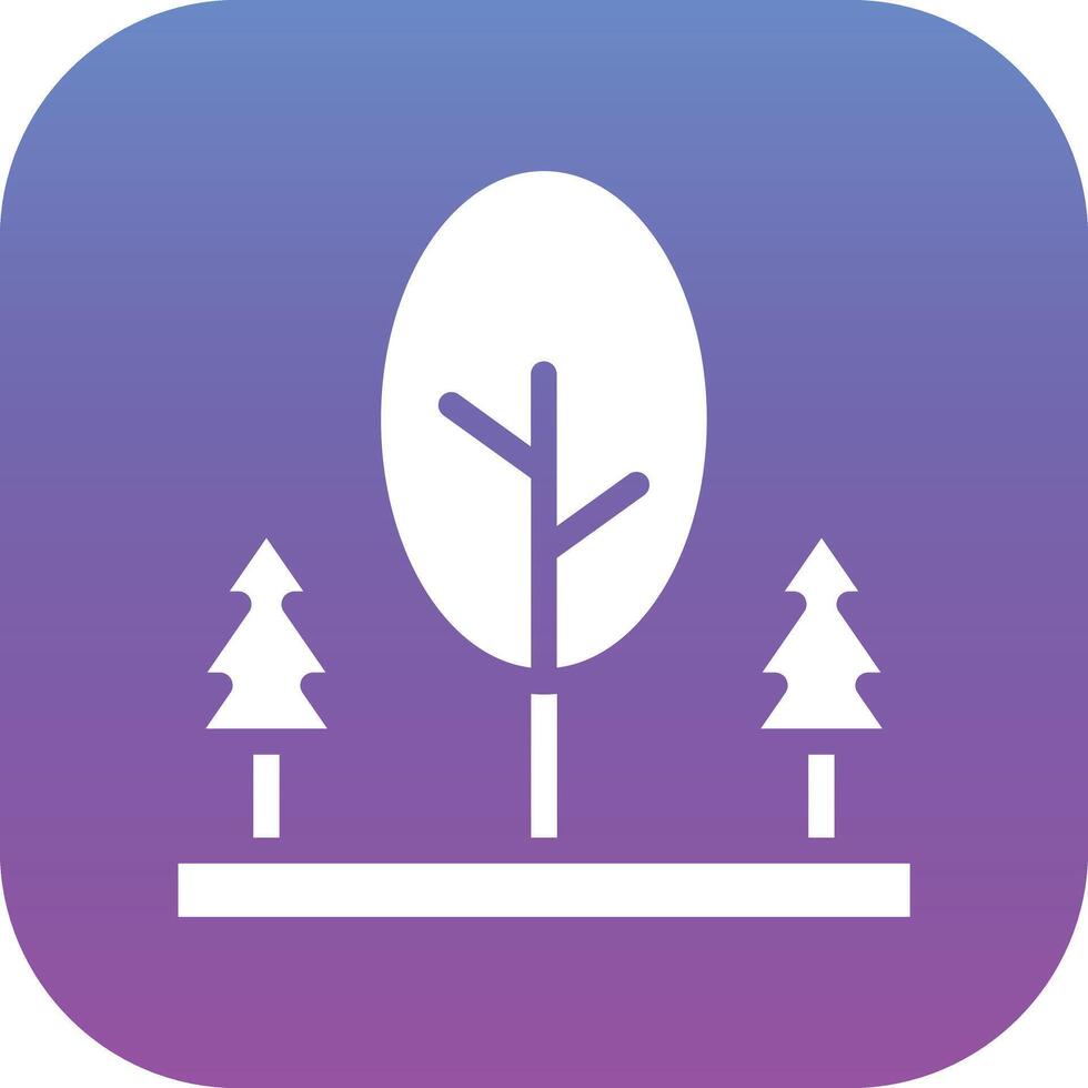 Tree Landscape Vector Icon