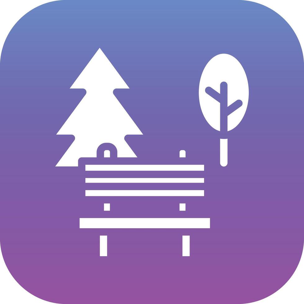 parque paisaje vector icono