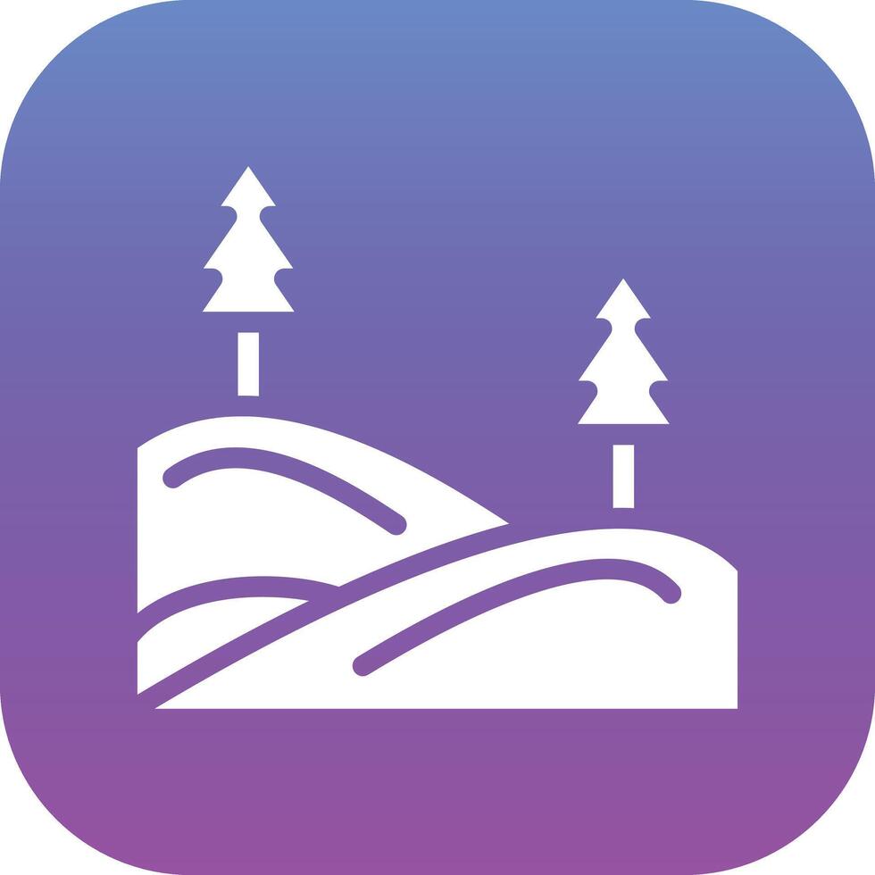 Hills Landscape Vector Icon