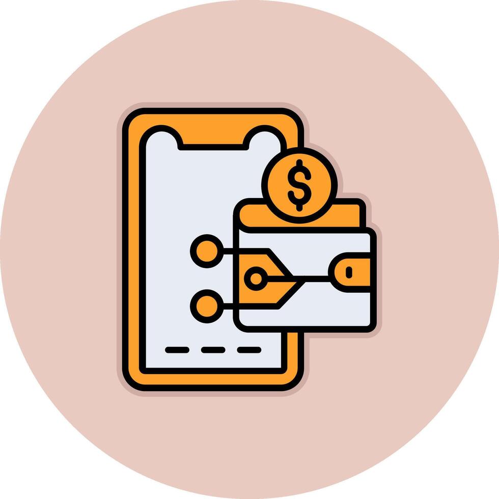 Digital Wallet Vector Icon