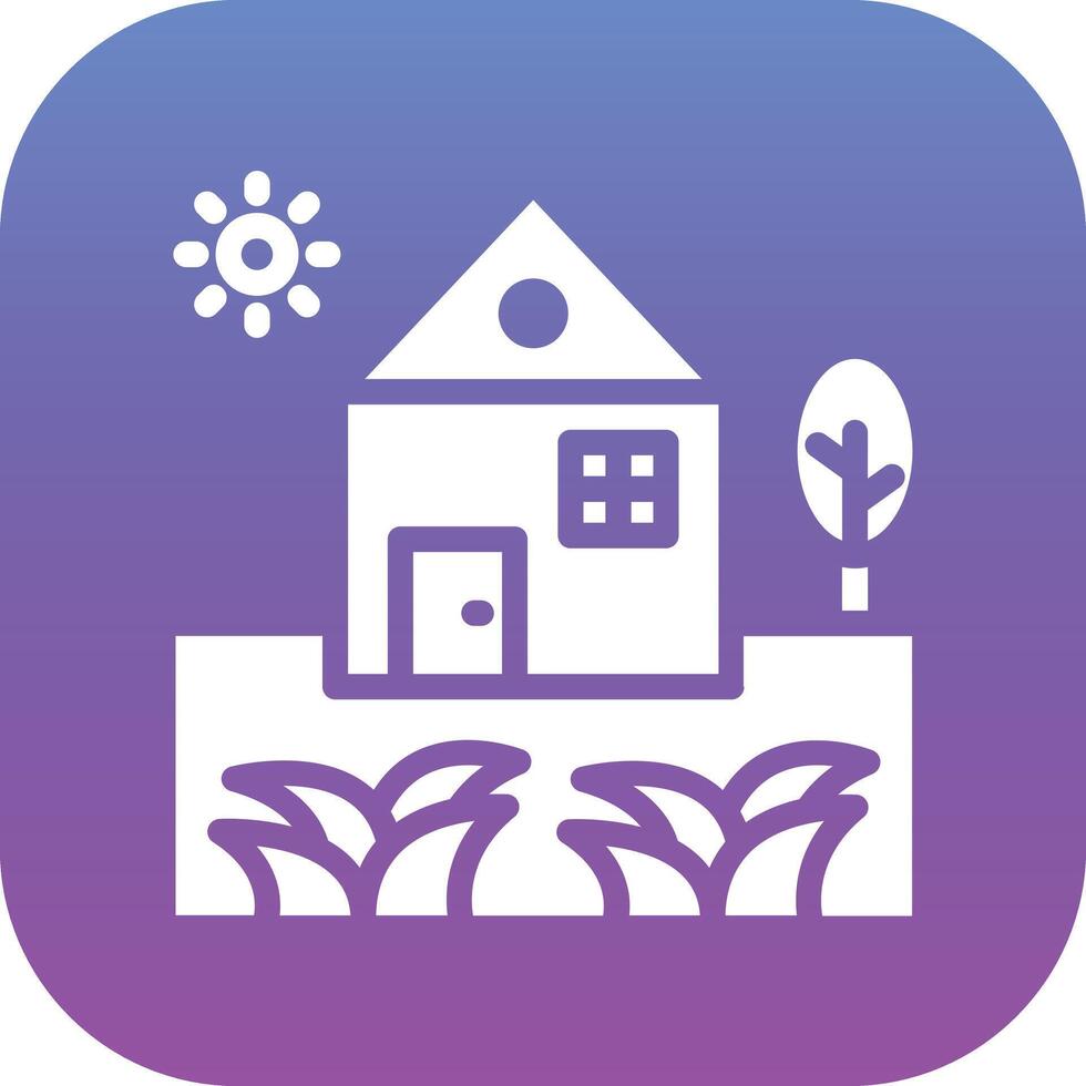 Home Landscape Vector Icon