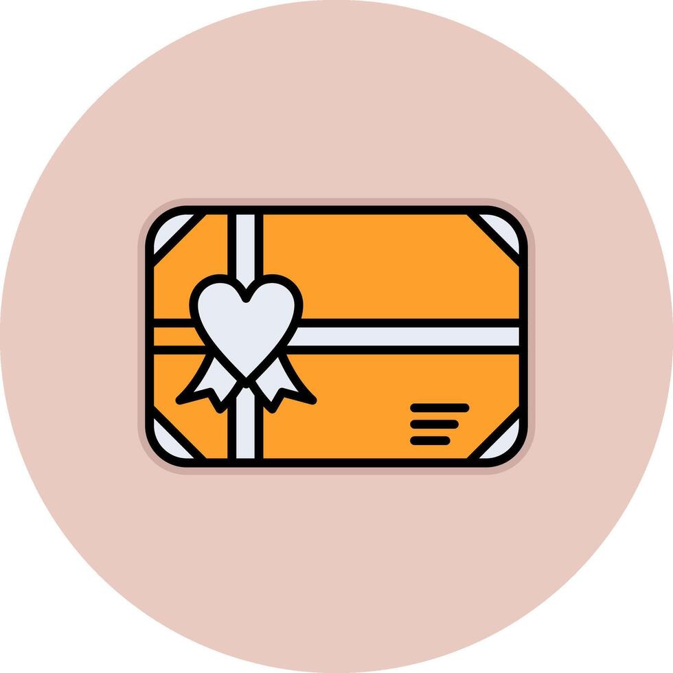 icono de vector de tarjeta de regalo