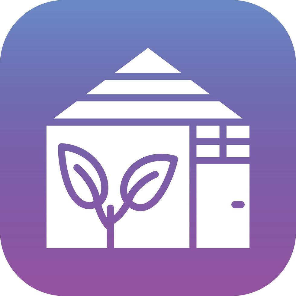 Green House Vector Icon