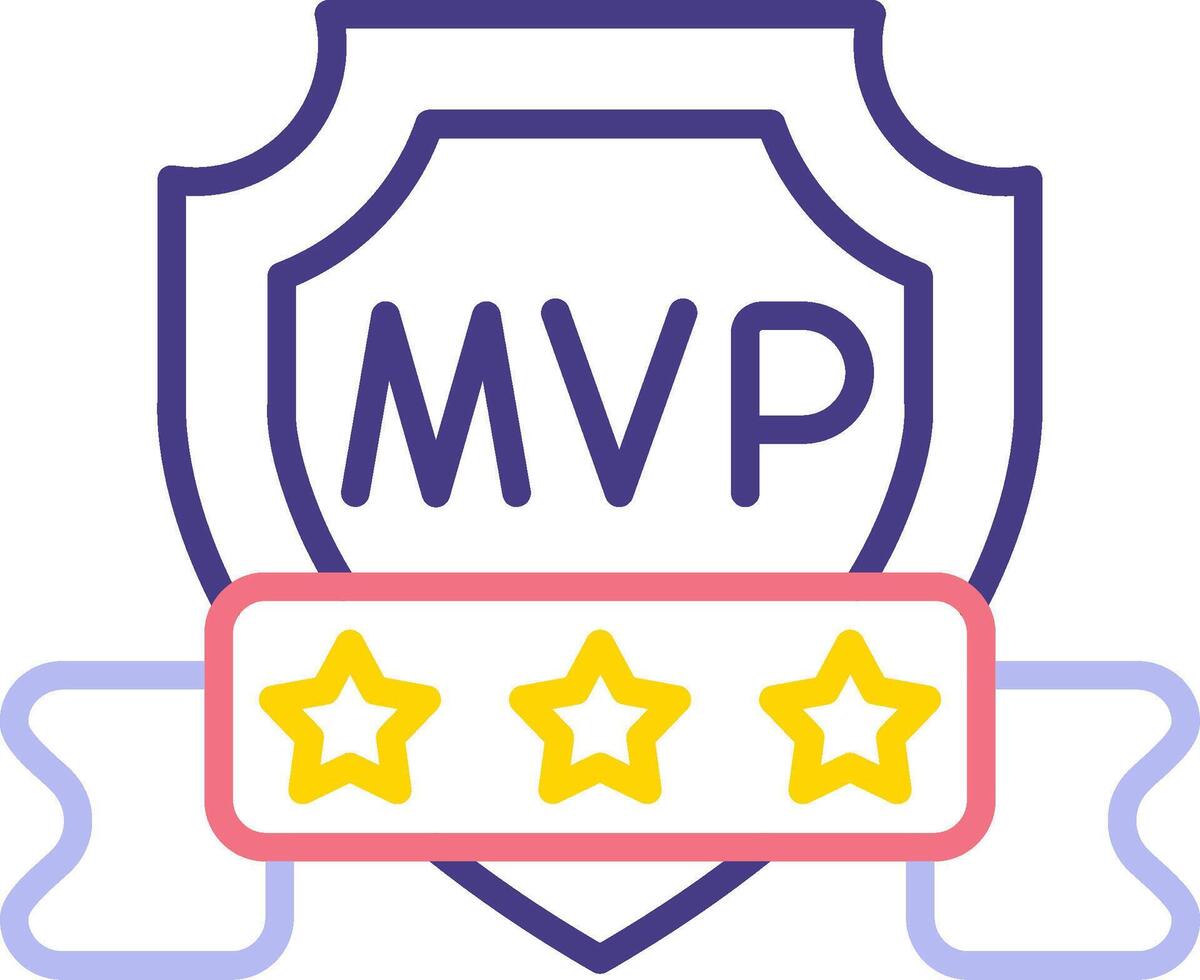 icono de vector de mvp