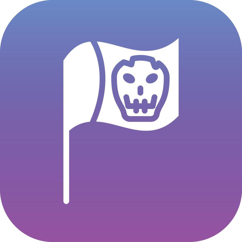 icono de vector de bandera pirata