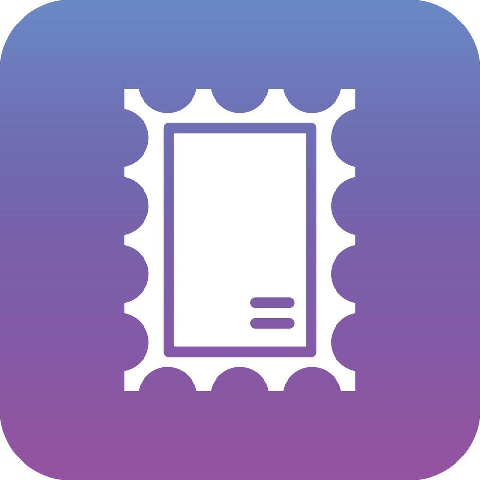 Post Stamp Vector Icon