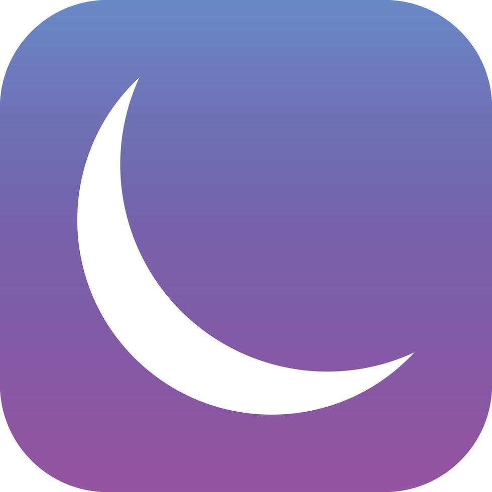 Waxing Moon Vector Icon