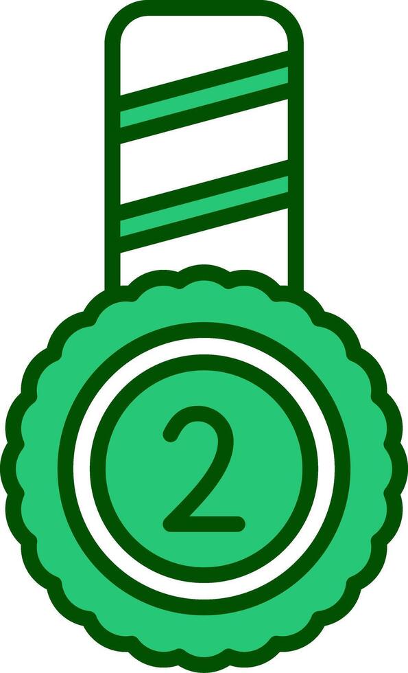 Second Place Vector Icon