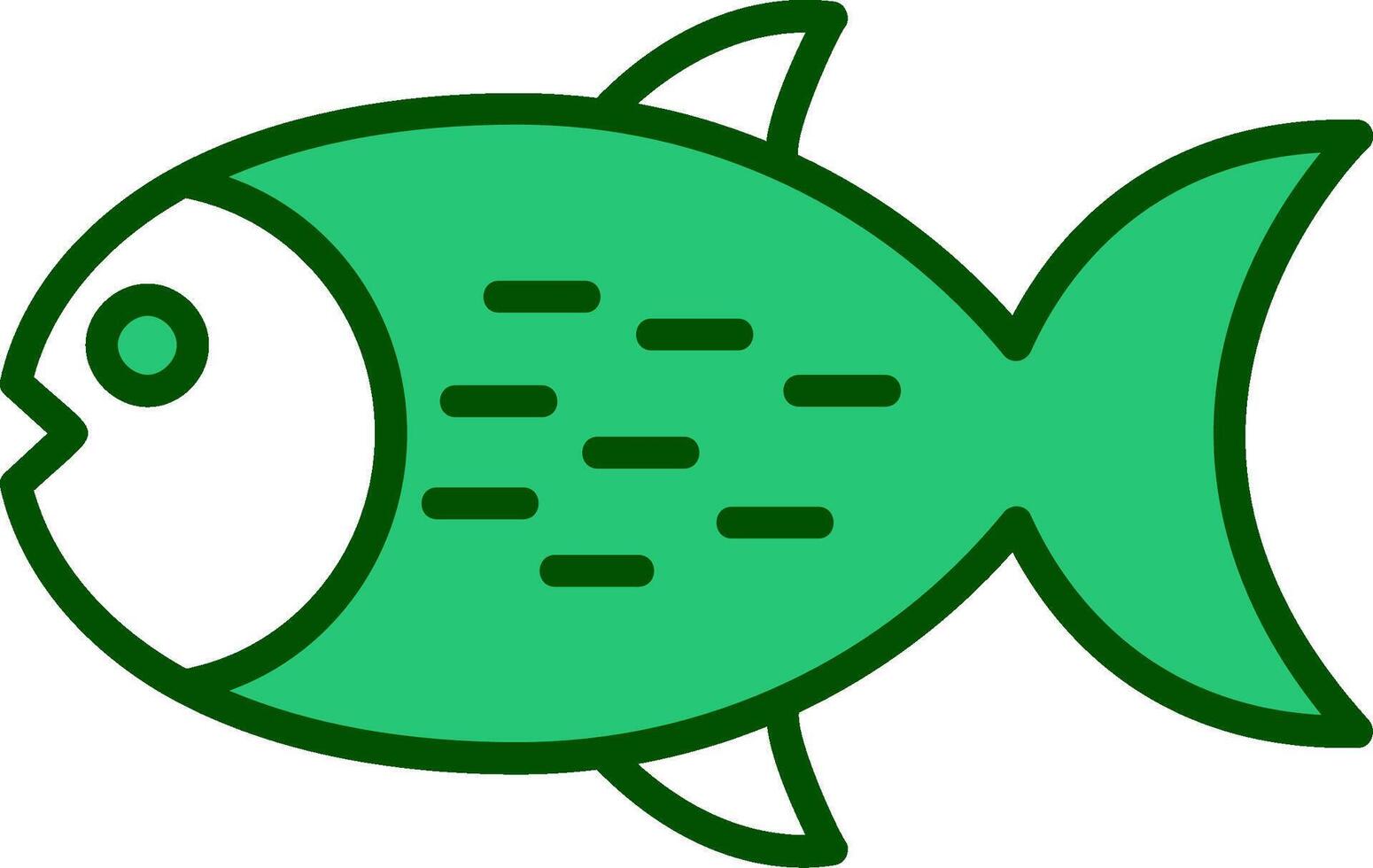 icono de vector de pescado