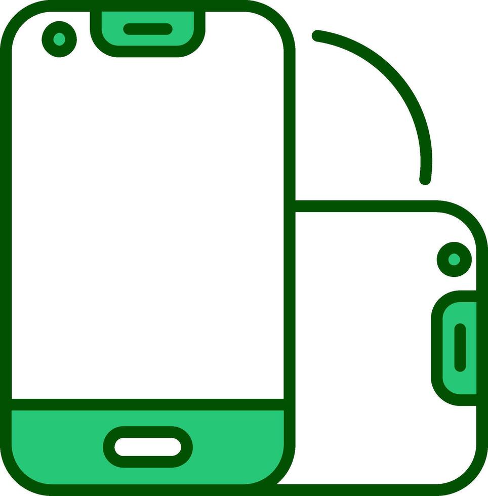 Foldable Smartphone Vector Icon
