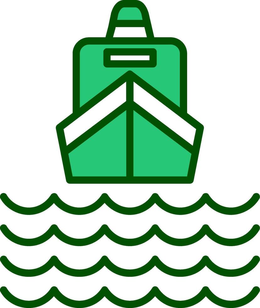 icono de vector de barco