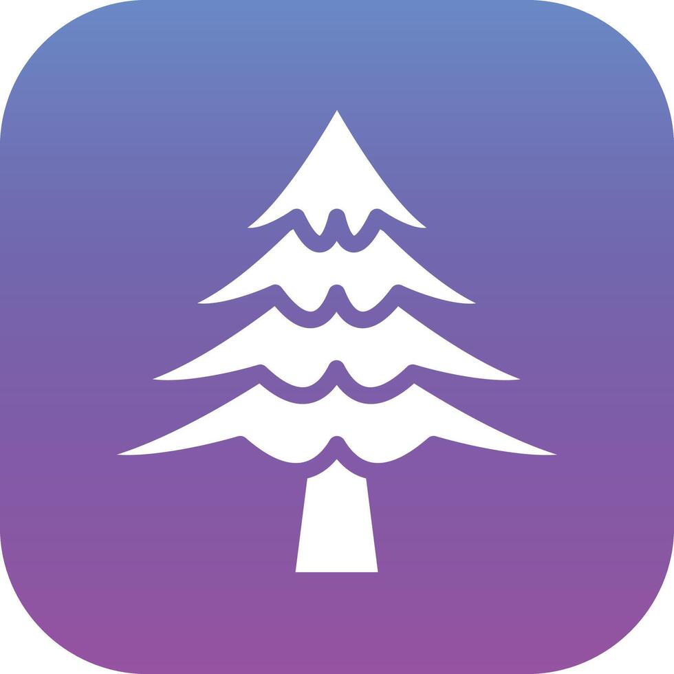 icono de vector de árbol de pino