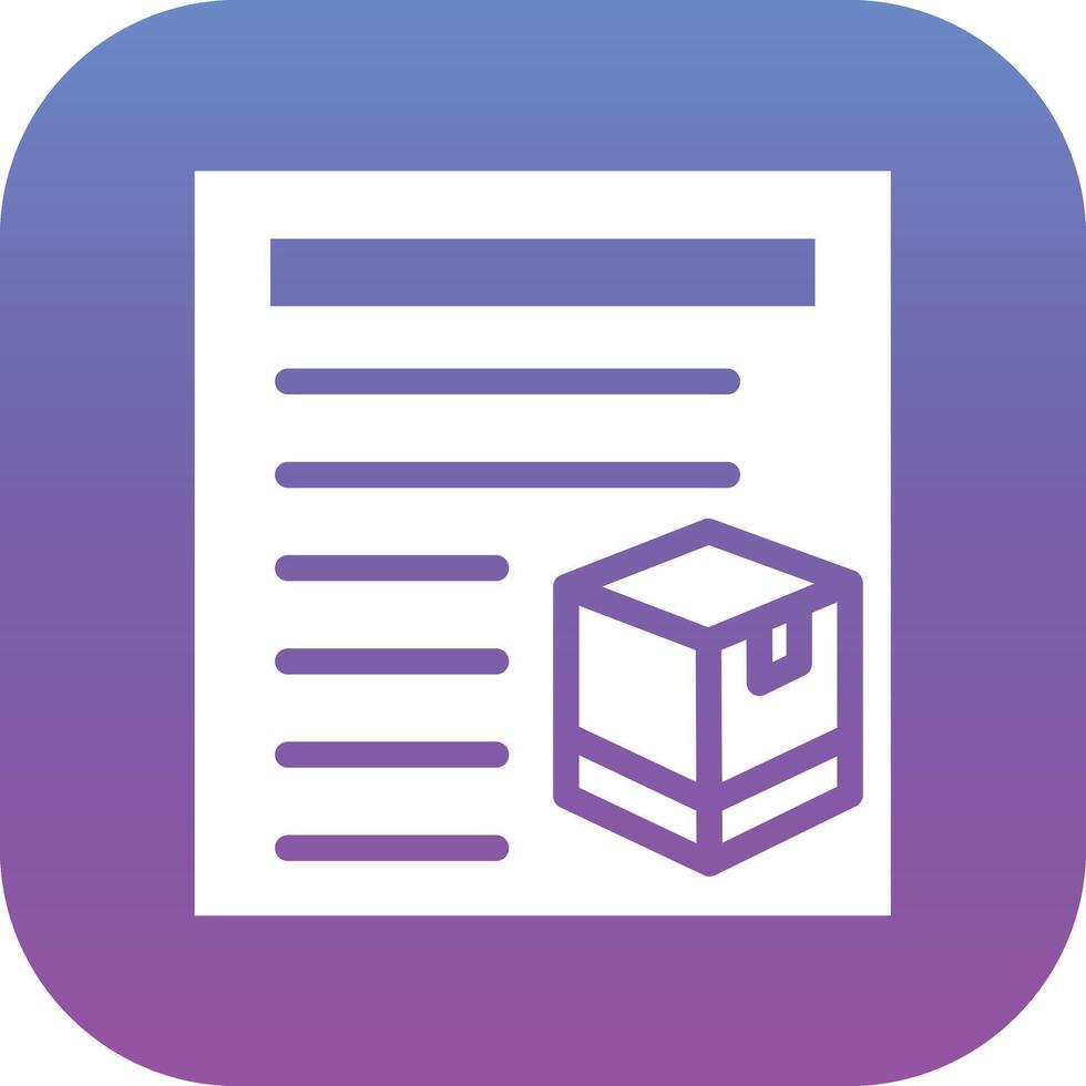 Delivery Note Vector Icon