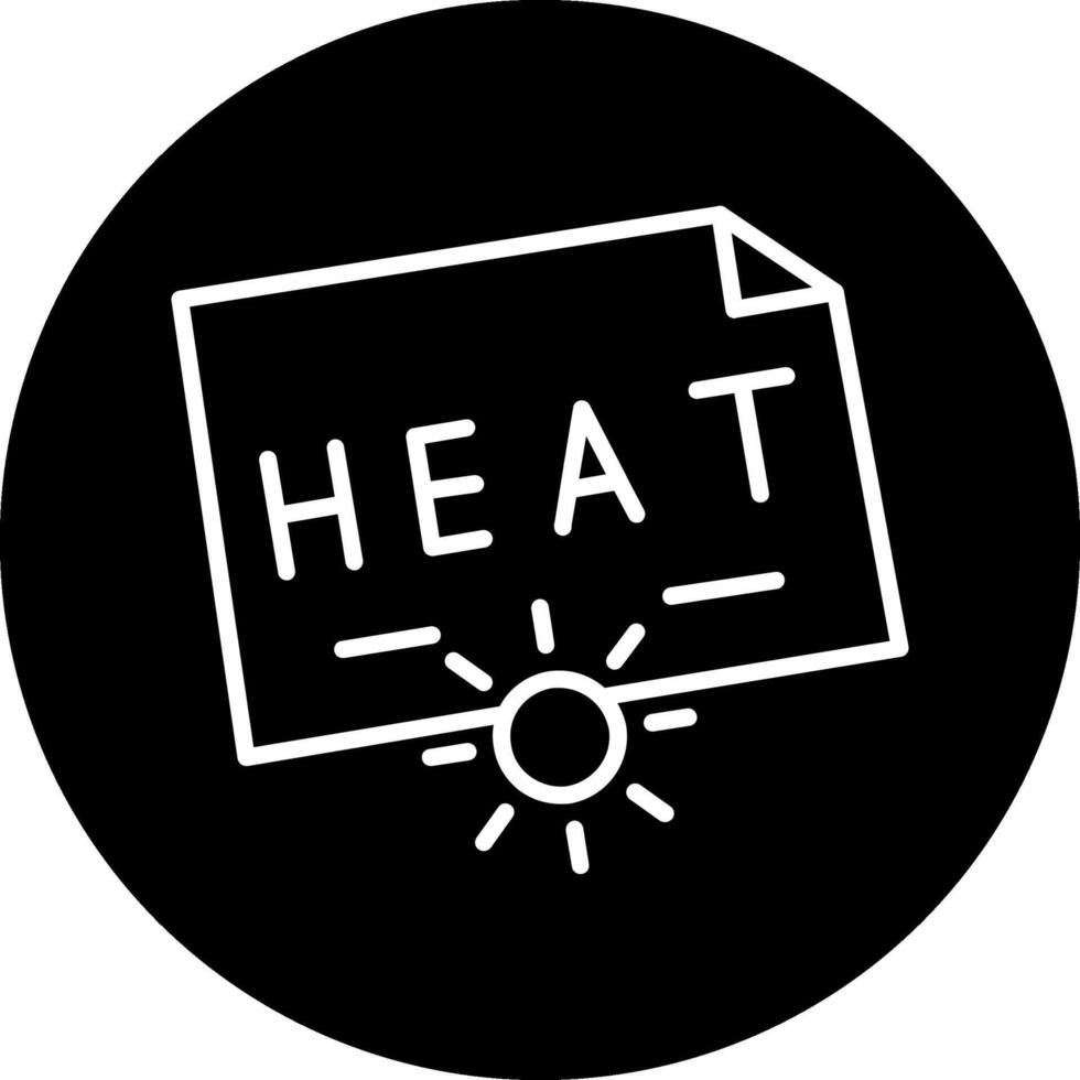 icono de vector de calor