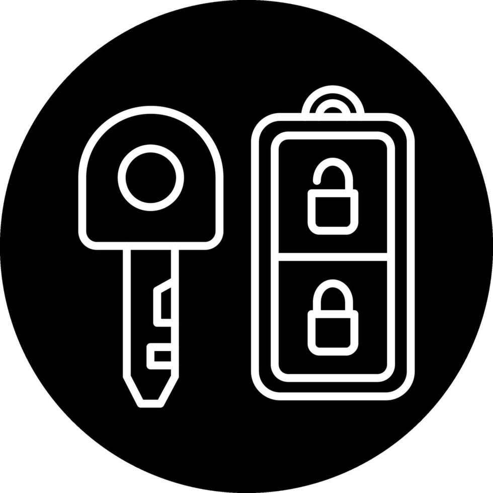 Car Key Vector Icon