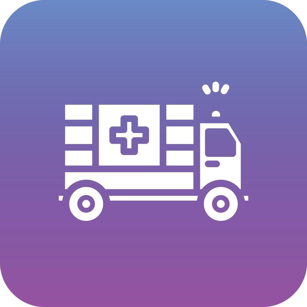 icono de vector de ambulancia