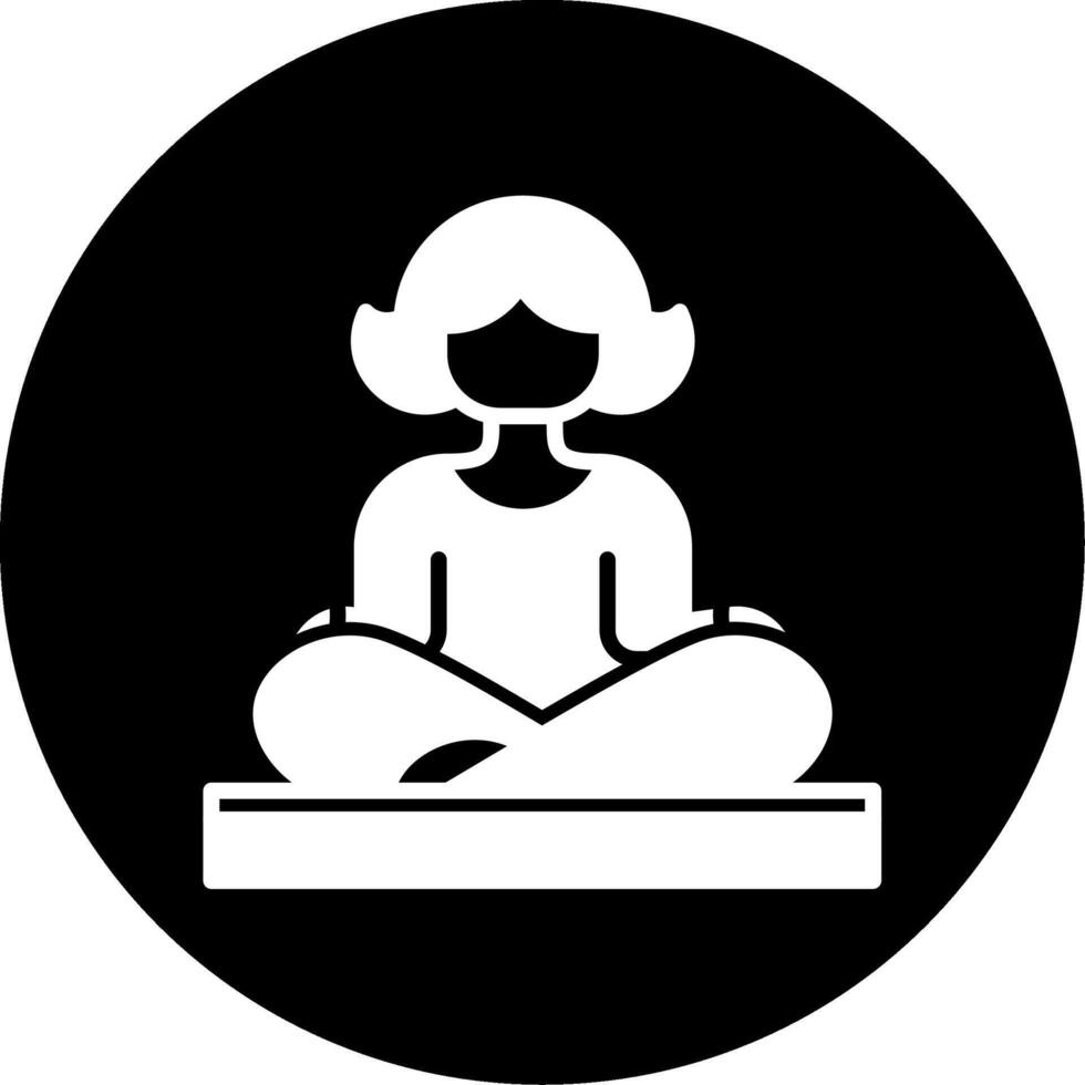 icono de vector de yoga