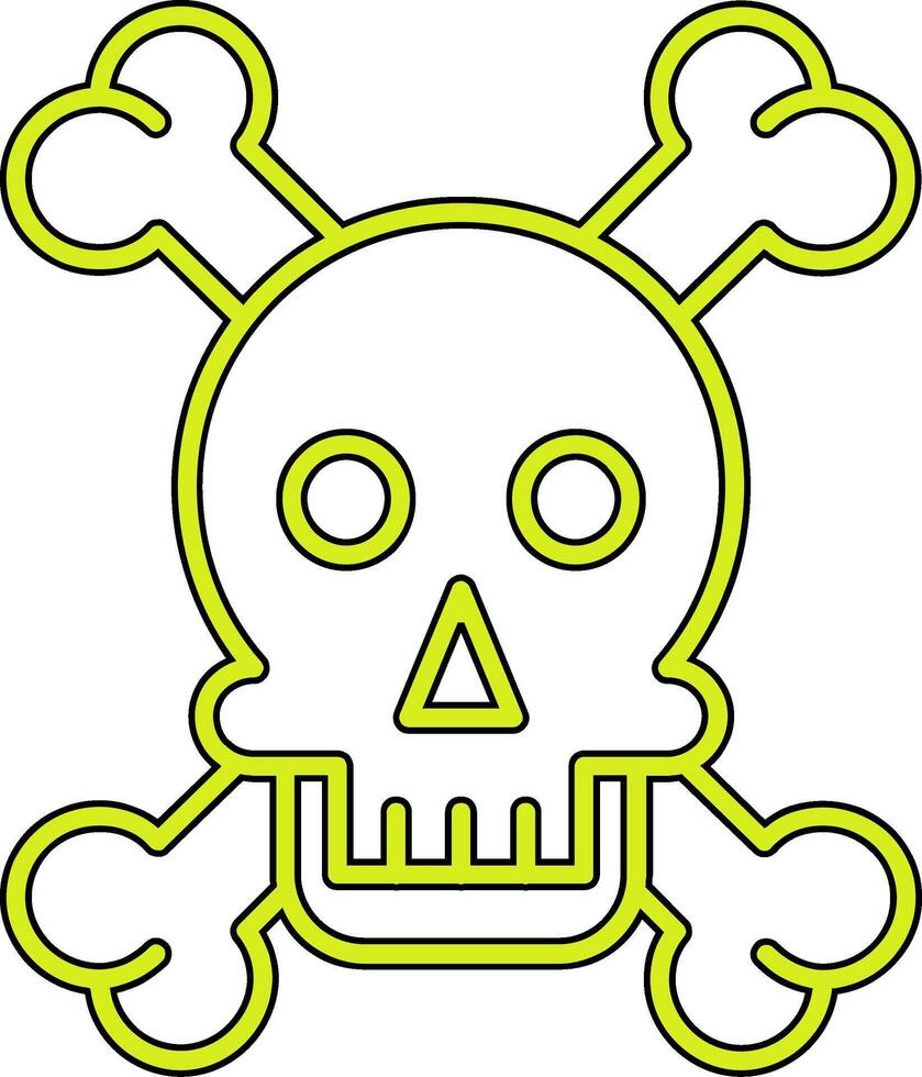 Skull And Bones Vector Icon