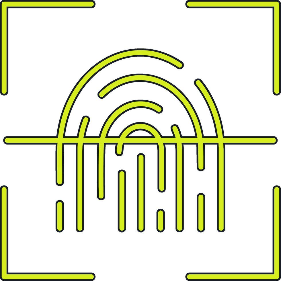 Fingerprint Scanner Vector Icon