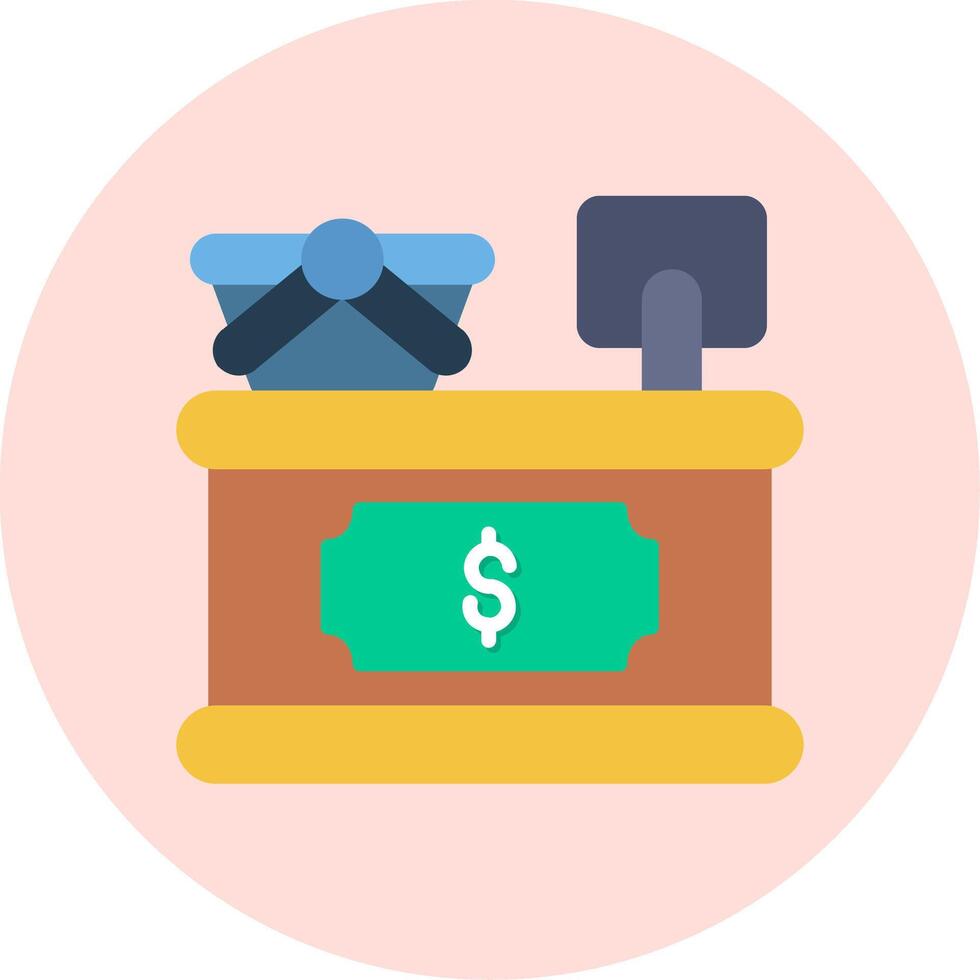 Cashier Vector Icon