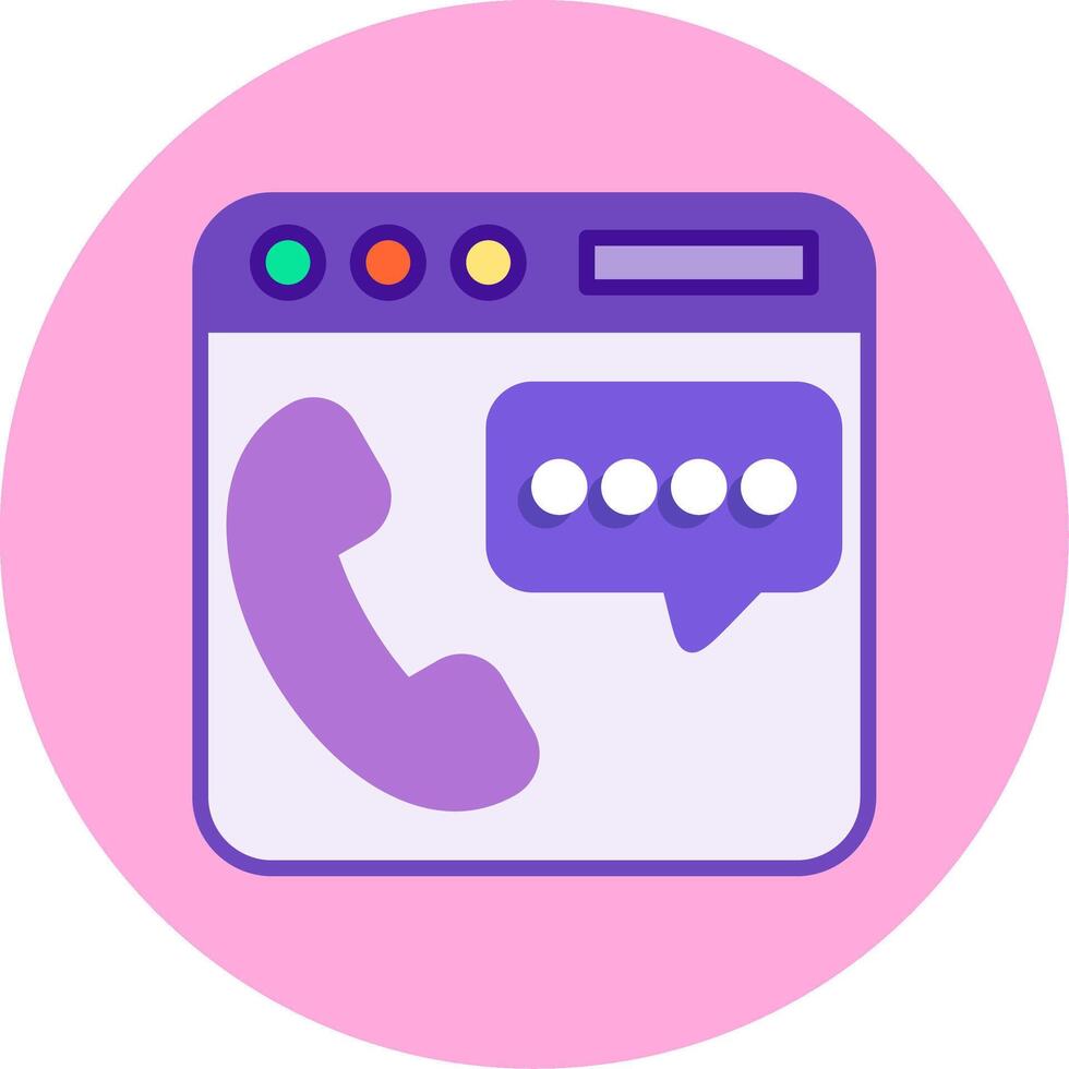 Phone Chat Vector Icon