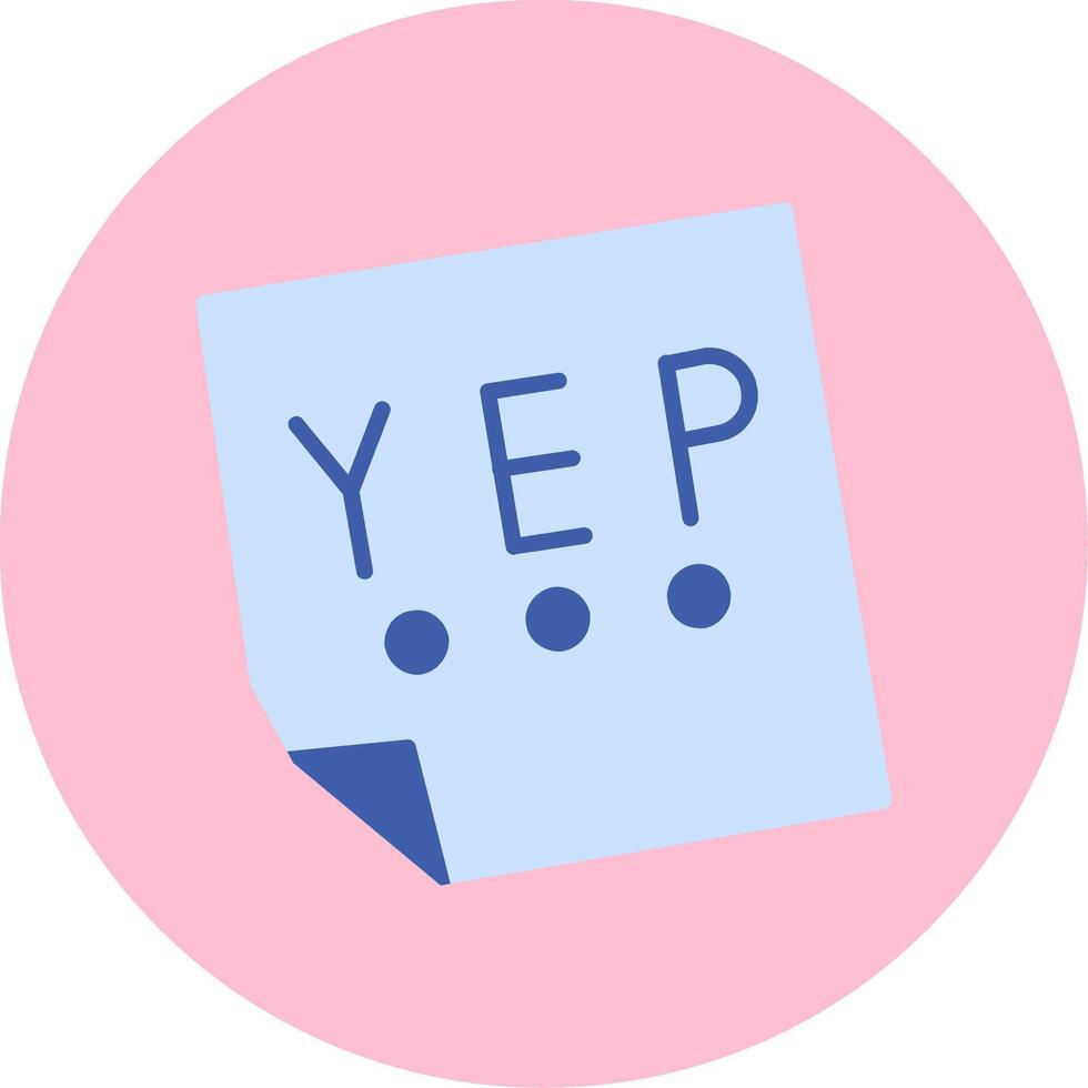 Yep Vector Icon