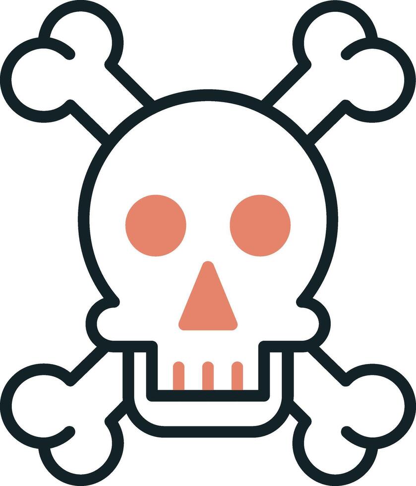 Skull And Bones Vector Icon