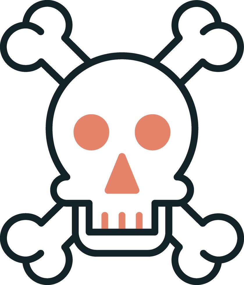 Skull And Bones Vector Icon