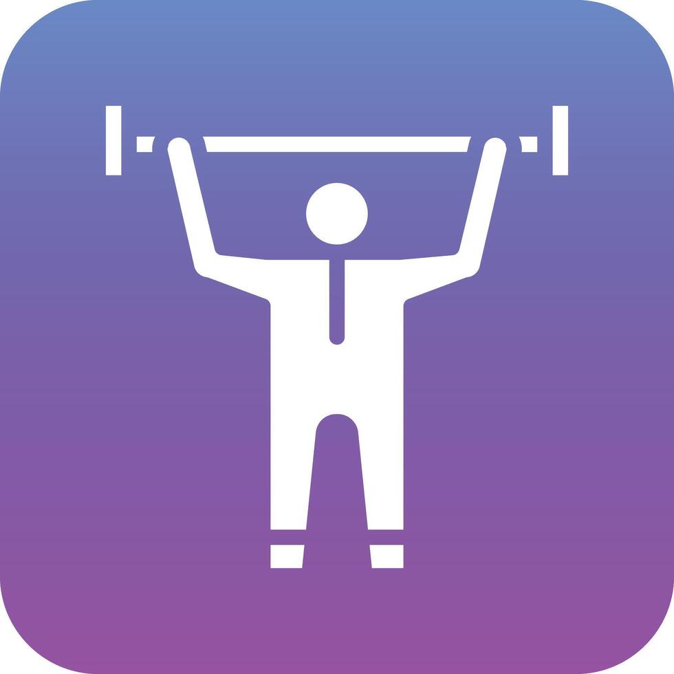 Weight Lifting Vector Icon