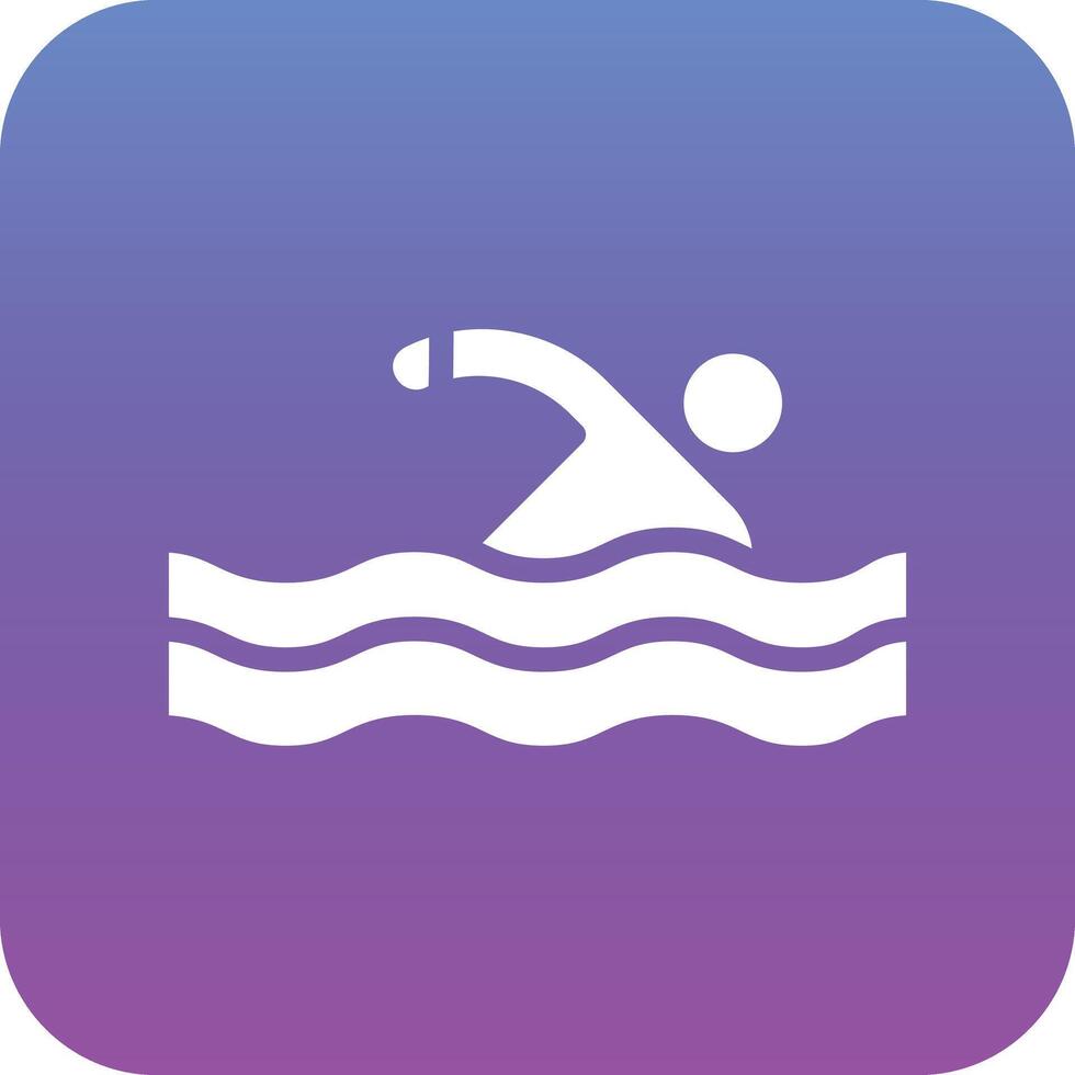 icono de vector de natación