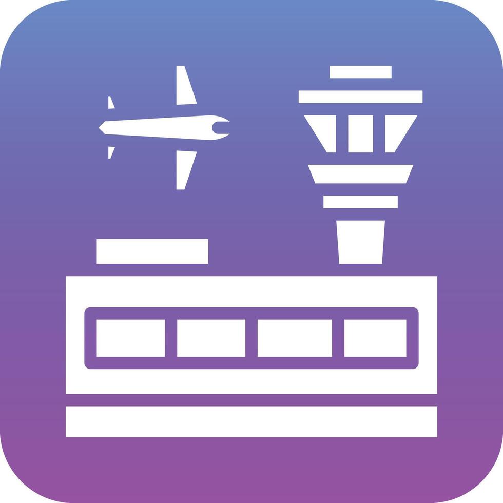 Airport Building Vector Icon